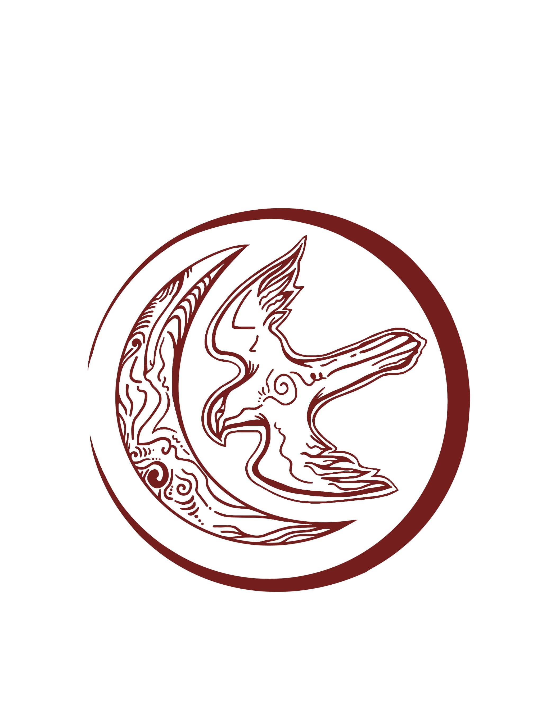 Peregrine falcon inspired emblem